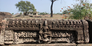 A ceiling with Idols of Hindu goddesses