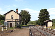 Les voies en direction de Clermont-Ferrand.