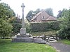 Gate from St Peter, Diddlebury out onto the B4368 - geograph.org.uk - 1443637.jpg