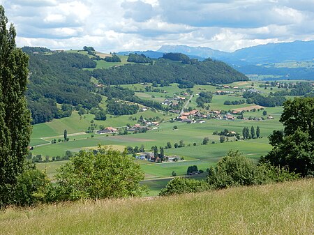 Gelterfingen vom Längenberg aus