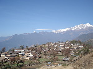 Lamjung Himal from Ghale Gaun