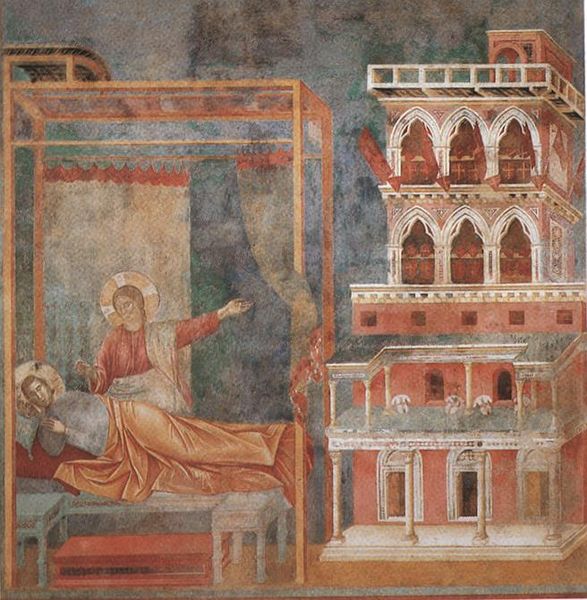 587px-Giotto_-_Legend_of_St_Francis_-_-03-_-_Dream_of_the_Palace