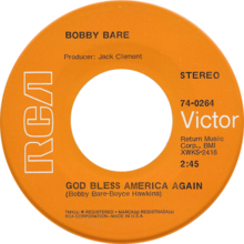 God Bless America Again by Bobby Bare US single.png