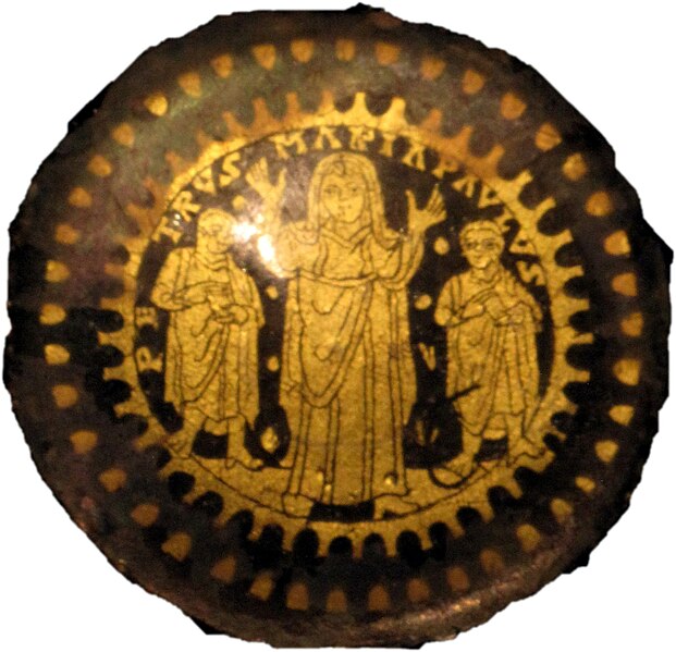 File:Gold glass Christian plate, 4th century.jpg