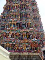 Gopurams of the Madurai Meenakshi Temple, Madurai, Tamil Nadu, India (2009) 2.jpg