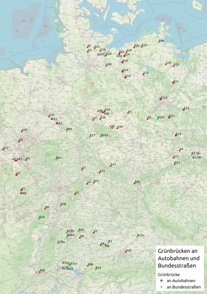 File:Grünbrücken über Autobahnen und Bundesstraßen in Deutschland - Stand 2021.png