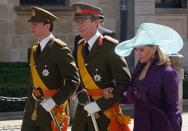 The Grand Duke with his wife and heir apparent