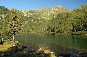 Big Bösenstein from the east with Big Scheibelsee