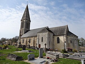 Guéron(14), Église st Germain , façade sud.JPG