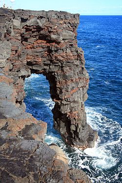 Blick auf den Holei Sea Arch.