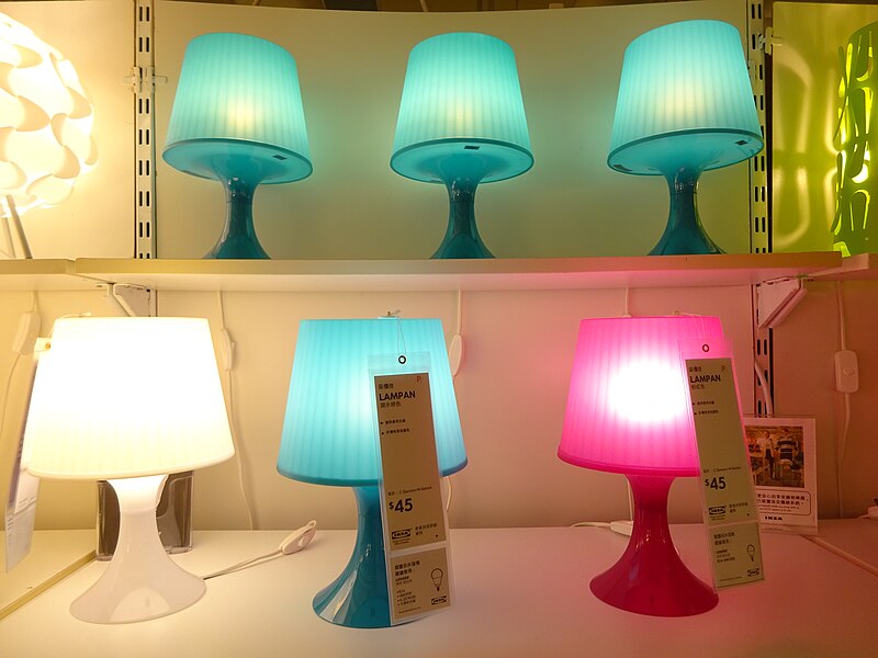 File:HK CWB Park Lane basement shop IKEA lighting Table lamps.JPG