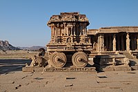 Vijayanagara architecture, Stone chariot in Vittala temple, Hampi, Karnataka Hampi, Vittala Temple, Kallina Ratha, India.jpg