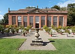 The Orangery and adjoining Walls about 120m west of Hanbury Hall Hanbury Hall - the orangery.JPG