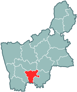 Location of Zeļvas rajons