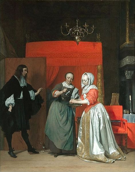 File:Homme visitant une Femme se lavant les mains - Gabriel Metsu.jpg