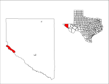 Hudspethin kreivikunnan linnakeHancock.svg