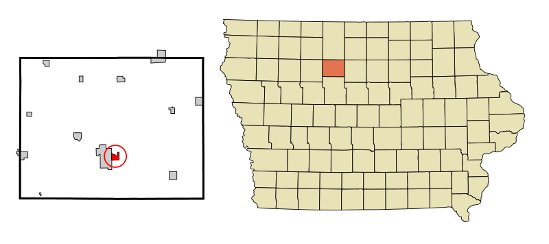File:Humboldt County Iowa Incorporated and Unincorporated areas Dakota City Highlighted.svg