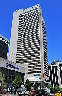 Hyatt Regency Vancouver building in British Columbia, Canada