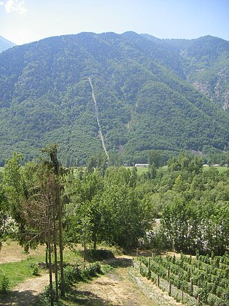 Today Cascarolo bianco is mostly planted in older vineyards nestled among the foothills of the Alps (vineyard in the western region of the Cuneo province pictured). I-CN-Landscape06.JPG