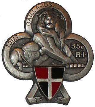 <span class="mw-page-title-main">35th Infantry Regiment (France)</span> Infantry regiment of the French Army