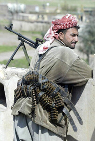 Iraqi Kurdish Peshmerga fighter (KDP) in 2003.