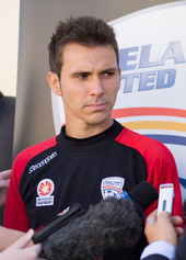 Isaias has the most appearances for a non-Australian player with 241. Isaias Sanchez.png
