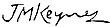 podpis Johna Maynarda Keynesa