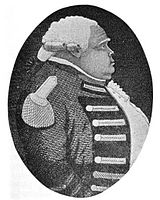 詹姆士·格蘭特畫像。格蘭特在1776年12月獲任命為新澤西州的總司令，但其人一直鄙視美洲及黑森士兵，以至輕視了特倫頓所受的壓力，最終引致黑森士兵在特倫頓之敗。