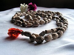 Prayer beads made from tulsi wood