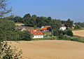 Čeština: Pohled od jihu na Hlaváčkovu Lhotu, část Ješetice English: South view to Hlaváčkova Lhota, part of Ješetice, Czech Republic.