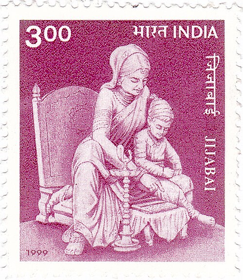 Jijabai on a 1999 stamp of India.