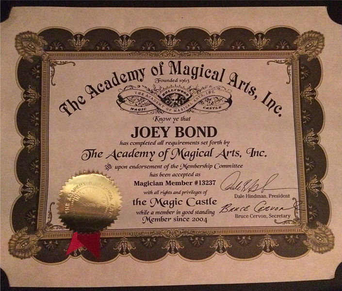 File:Joey Bond Magician - Magic Castle Certification.jpg