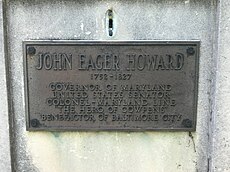 John Eager Howard Tomb, Old St. Paul's Cemetery (1802), 733 W. Redwood Street, Baltimore, MD 21201 (42673530120).jpg