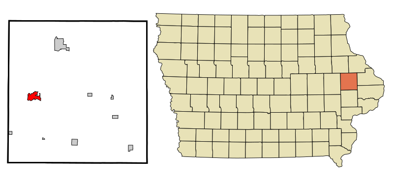 File:Jones County Iowa Incorporated and Unincorporated areas Anamosa Highlighted.svg