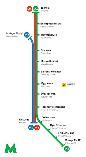 Immagine illustrativa dell'articolo Metropolitana leggera di Kryvyï Rih