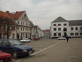 Kaliningrad oblast Ozersk town central square.JPG