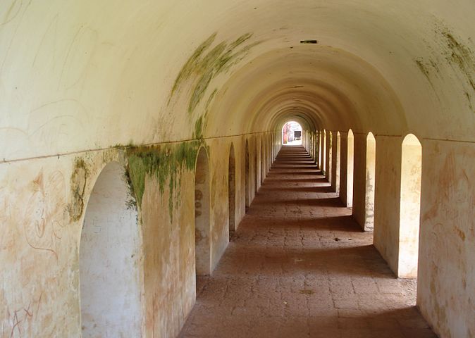 Inside view of the army barracks.