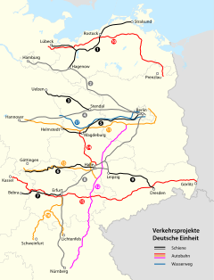 Transport projects German unity