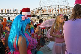 Costume party at Kazantip Festival, Crimea