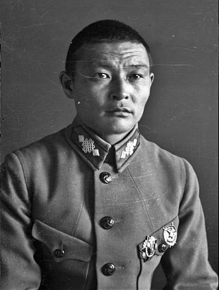 <span class="mw-page-title-main">Khorloogiin Choibalsan</span> Mongolian general and political leader from the 1930s to 1952