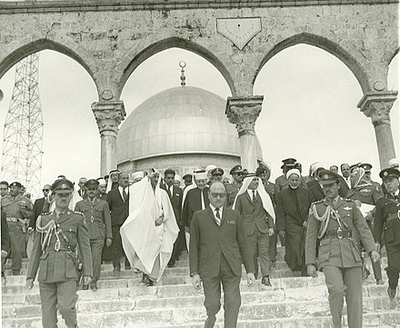 Visiting Palestine in 1966. During this time, he prayed in Al Aqsa Mosque.
