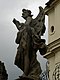 Kostel sv. Jana Křtitele (Lysá nad Labem), nám. dr. Bedřicha Hrozného, Lysá nad Labem - část souboru, socha archanděla Michaela.JPG