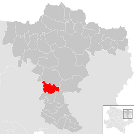 Poloha obce Kreuzstetten v okrese Mistelbach (klikacia mapa)