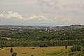 Blick auf die Stadt vom Hügel