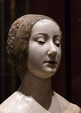 Busto de Isabel de Aragón.