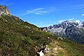 Kurz vor der Salbithütte etwas unterhalb des Meiggelengrates.