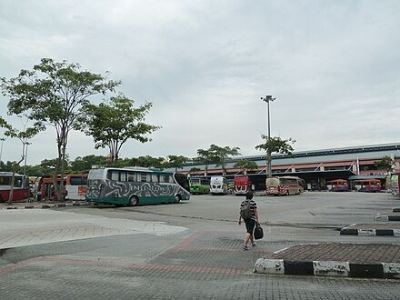 Larkin Sentral Terminal, the main bus terminal for long-haul bus travel within Peninsular Malaysia.