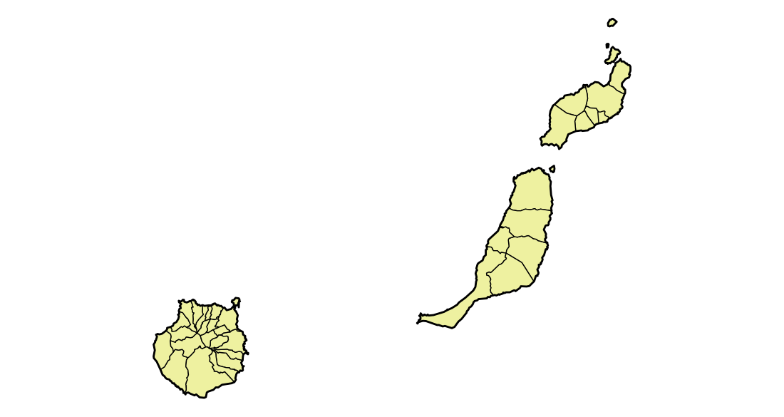 Lista de concellos da provincia das Palmas