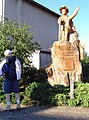 Robert Louis Stevensonin patsas hänen käynnistään kunnassa 22. syyskuuta 1878.