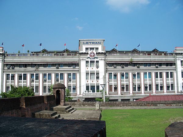 The historical facade of Letran